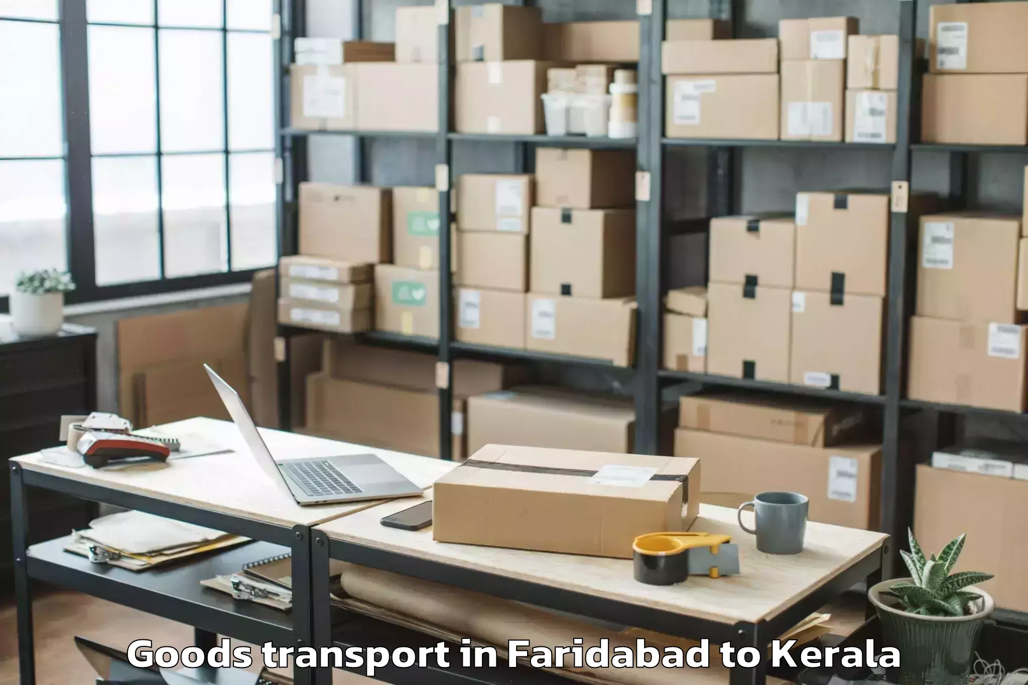 Easy Faridabad to Pazhayannur Goods Transport Booking